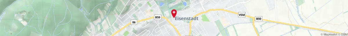 Kartendarstellung des Standorts für Salvator-Apotheke in 7000 Eisenstadt